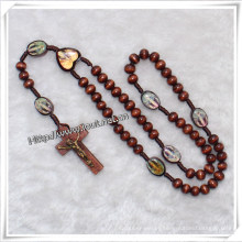 Wooden Knoted Rosary (IO-cr304)